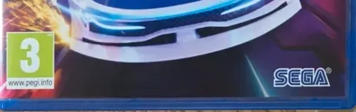 Sonic Racing: CrossWorlds, the PEGI square on its front