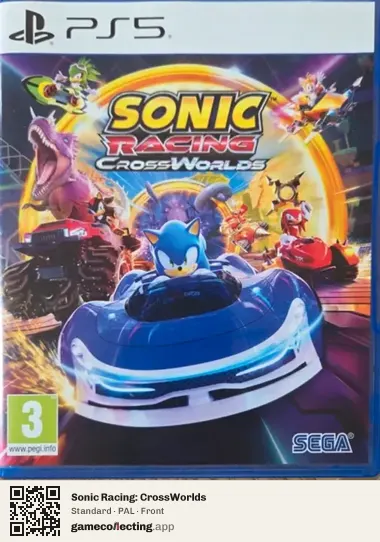 Sonic Racing: CrossWorlds PlayStation 5, PAL box front