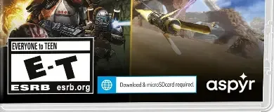 Star Wars Heritage Pack, the ESRB box on its front