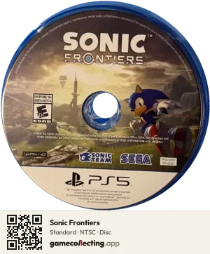 Sonic Frontiers PlayStation 5, NTSC disc