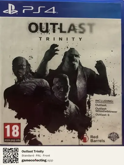Outlast Trinity PlayStation 4, PAL box front