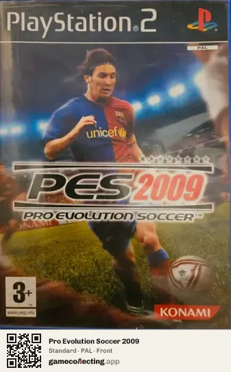 Pro Evolution Soccer 2009 PlayStation 2, PAL box front