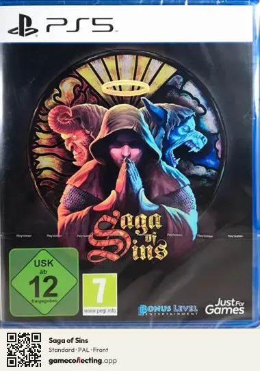 Saga of Sins PlayStation 5, PAL box front
