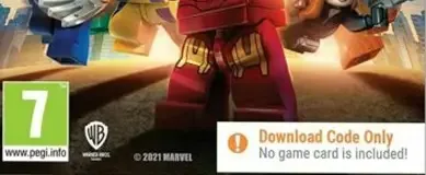 LEGO Marvel Super Heroes, the PEGI square on its front