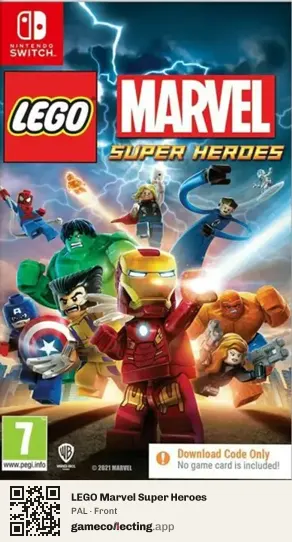 LEGO Marvel Super Heroes Nintendo Switch, PAL box front