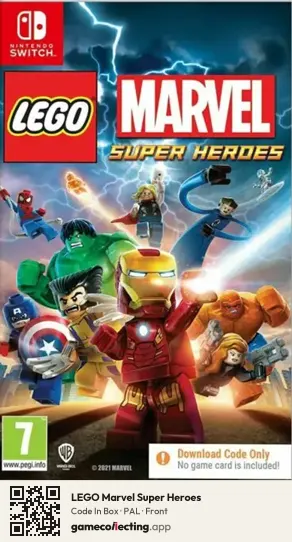 LEGO Marvel Super Heroes Nintendo Switch, PAL box front