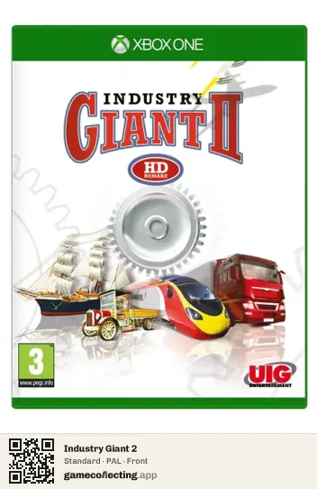 Industry Giant 2 Xbox One, PAL box front