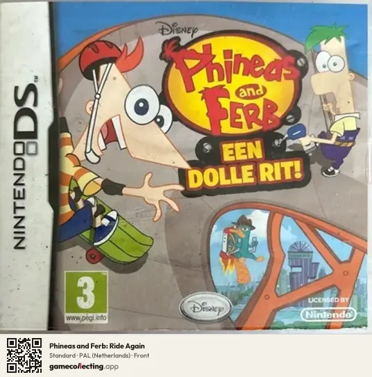 Phineas and Ferb: Ride Again Nintendo DS, Netherlands box front