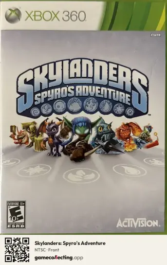 Skylanders: Spyro's Adventure Xbox 360, NTSC box front