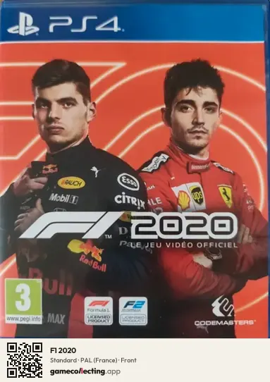 F1 2020 PlayStation 4, France box front