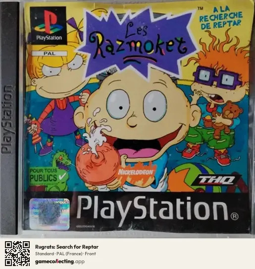 Rugrats: Search for Reptar PlayStation, France box front