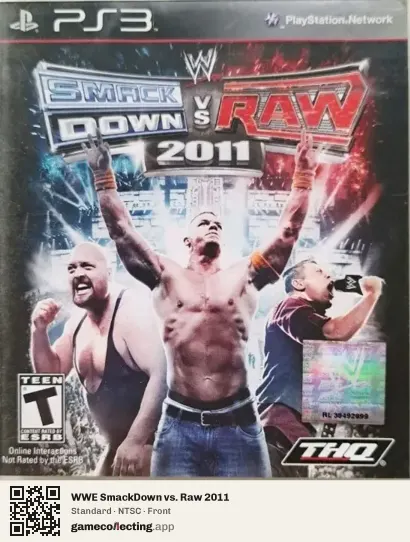 WWE SmackDown vs. Raw 2011 PlayStation 3, NTSC box front