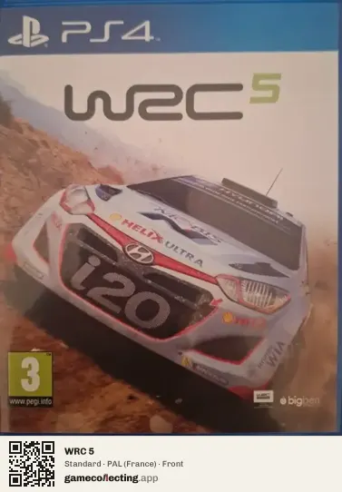 WRC 5 PlayStation 4, France box front