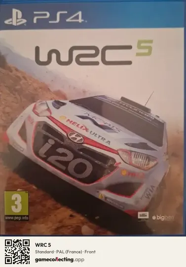 WRC 5 PlayStation 4, France box front