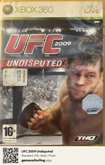 UFC 2009 Undisputed Xbox 360, Italy box front