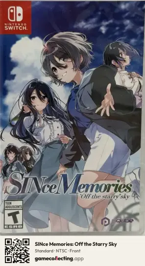 SINce Memories: Off the Starry Sky Nintendo Switch, NTSC box front
