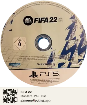 FIFA 22 PlayStation 5, PAL disc