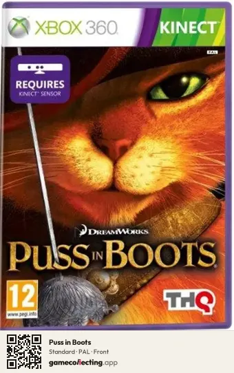 Puss in Boots Xbox 360, PAL box front
