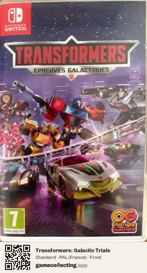Transformers: Galactic Trials Nintendo Switch, France box front
