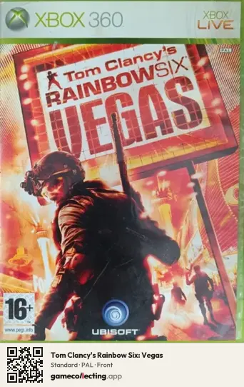 Tom Clancy's Rainbow Six: Vegas Xbox 360, PAL box front