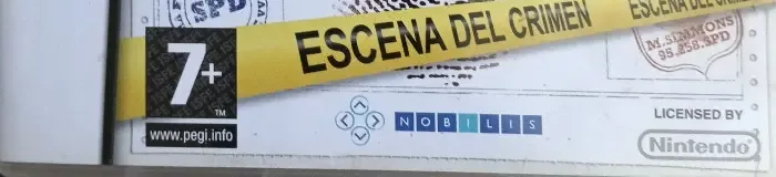 Crime Scene, the PEGI square on its front