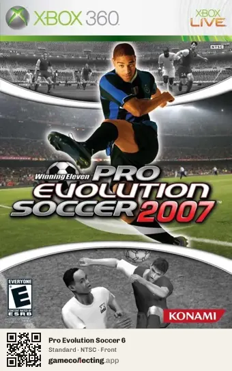 Pro Evolution Soccer 6 Xbox 360, NTSC box front