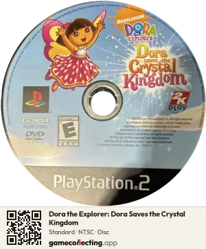 Dora the Explorer: Dora Saves the Crystal Kingdom PlayStation 2, NTSC disc