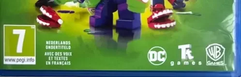 LEGO DC Super-Villains, the PEGI square on its front