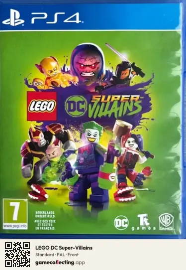 LEGO DC Super-Villains PlayStation 4, PAL box front