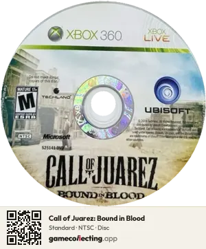 Call of Juarez: Bound in Blood Xbox 360, NTSC disc