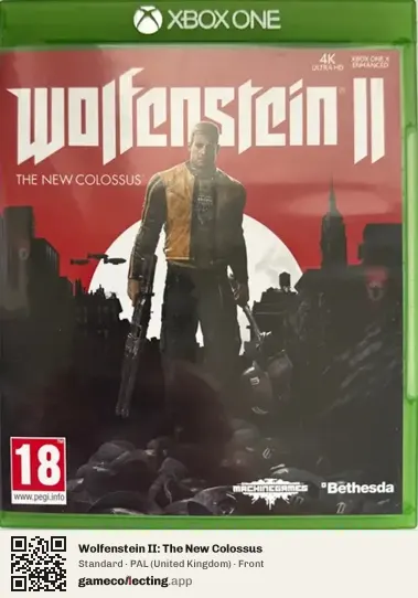 Wolfenstein II: The New Colossus Xbox One, United Kingdom box front