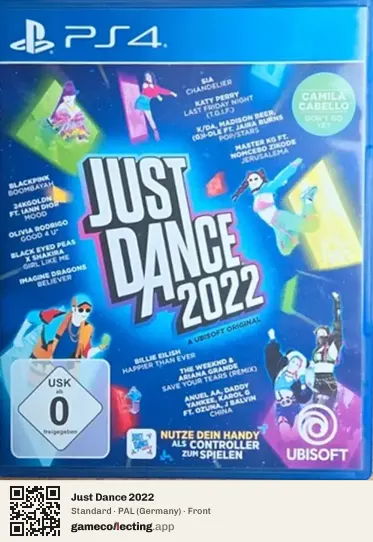 Just Dance 2022 PlayStation 4, Germany box front