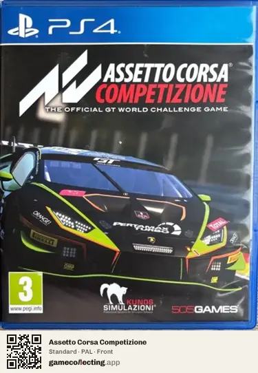 Assetto Corsa Competizione PlayStation 4, PAL box front