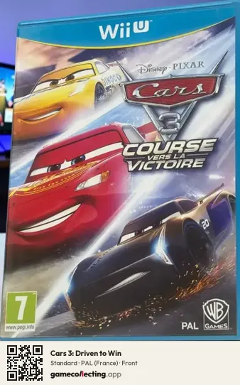 Cars 3: Driven to Win Nintendo Wii U, France box front