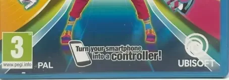 Just Dance 2018, the PEGI square on its front