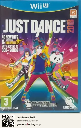 Just Dance 2018 Nintendo Wii U, PAL box front
