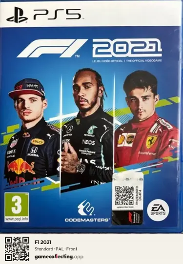 F1 2021 PlayStation 5, PAL box front