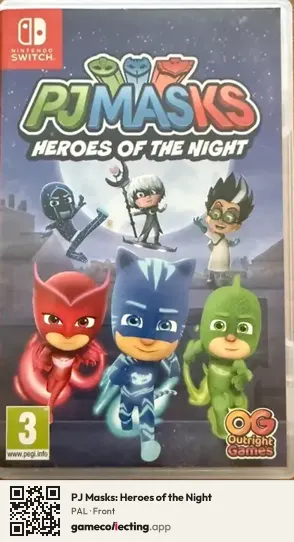 PJ Masks: Heroes of the Night Nintendo Switch, PAL box front