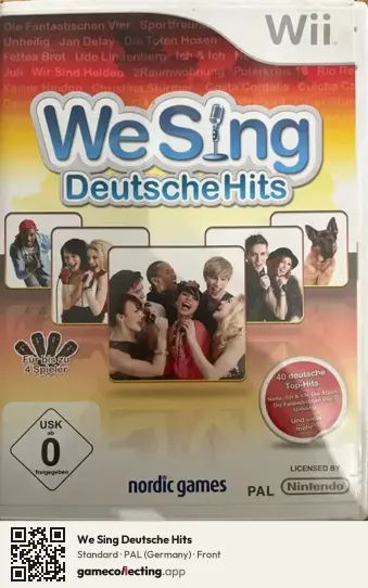 We Sing Deutsche Hits Nintendo Wii, Germany box front