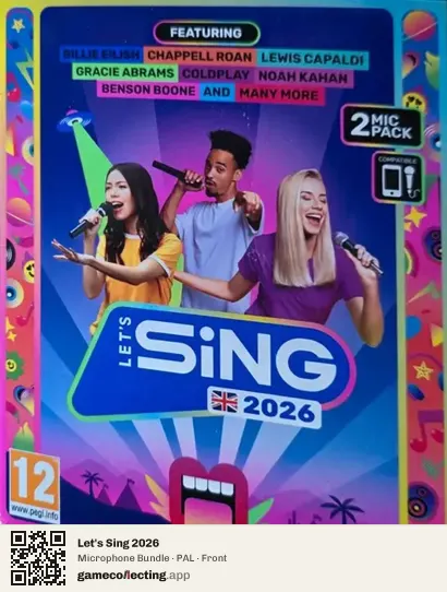 Let's Sing 2026 PlayStation 5, PAL box front