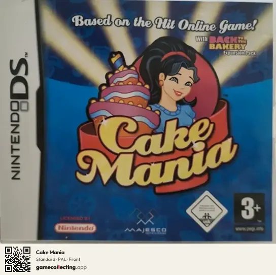 Cake Mania Nintendo DS, PAL box front
