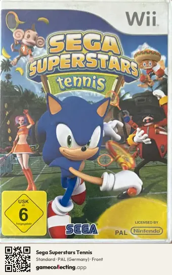 Sega Superstars Tennis Nintendo Wii, Germany box front