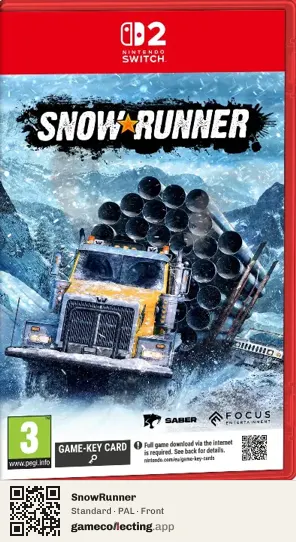 SnowRunner Nintendo Switch 2, PAL box front