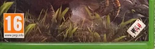 Ark: Survival Evolved, the PEGI square on its front