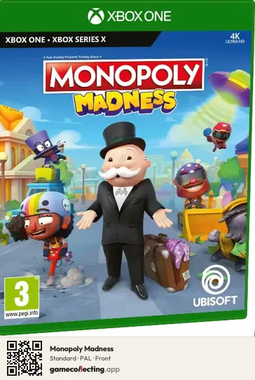 Monopoly Madness Xbox One, PAL box front