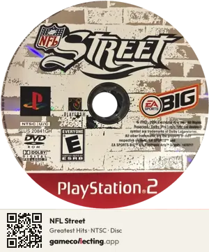 NFL Street PlayStation 2, NTSC disc