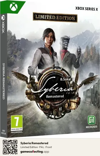 Syberia Remastered Xbox Series X, PAL box front