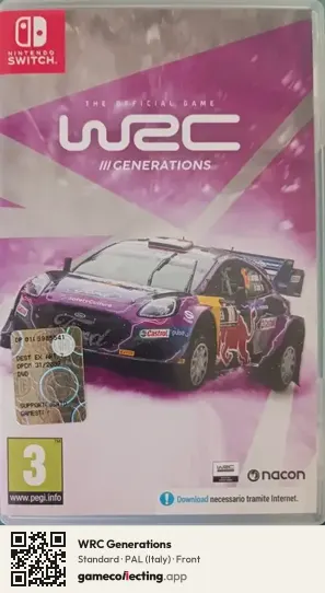 WRC Generations Nintendo Switch, Italy box front