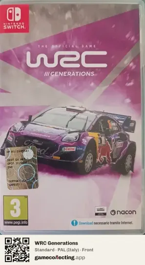 WRC Generations Nintendo Switch, Italy box front