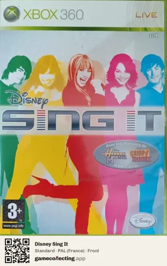 Disney Sing It Xbox 360, France box front